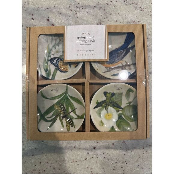 Pottery barn Spring floral dipping bowls - Picture 1 of 6